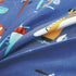 Set Blue Airplanes print Comforter for Boys Girls teen. Twin size Bedding for kids room. Include Twin comforter fitted