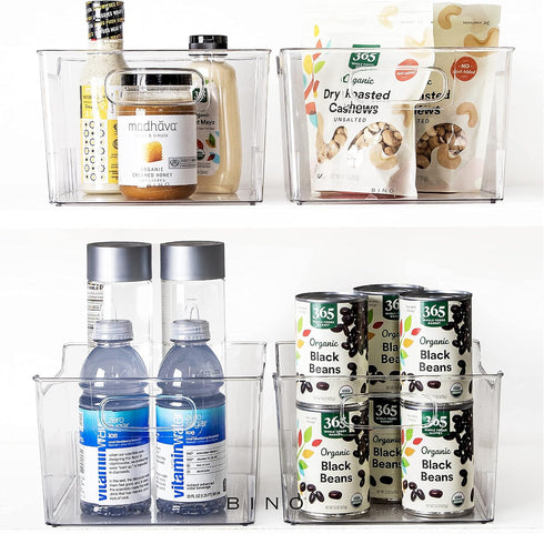 BINO Clear Storage Organizer - THE LODGE COLLECTION, Pantry & Kitchen Organization, Bathroom Organizer