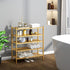 5-Tier Closet BMOSU Bamboo Shoe Rack Premium Stackable Shoe Shelf Storage Organizer for Hallway Living Room Entryway