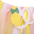 1st One Person Lemon Banner - Birthday High Chair Decor, Smashed Cake Photo Props, Piece Skirt