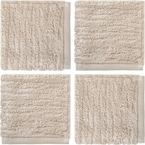 4-Piece Set, SKL Home CloudSoft Cotton Luxury Washcloth Oatmeal