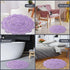 Chardin Home Lavender Crochet Bathrug, 100% Cotton Round Bathmat, 24 Inch Diameter, Handcrafted