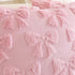 TAOSON Pack 2,Valentines 18x18 inch of Day Decoration Blue Cute Bow Soft Plush Faux Fur Jacquard Throw Pillows Soft
