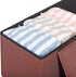 43Inches 660 lbs, ZenStyle Storage Ottoman Bench, Folding Footrest Padded Seat, Storage Chest Long Shoes Bench