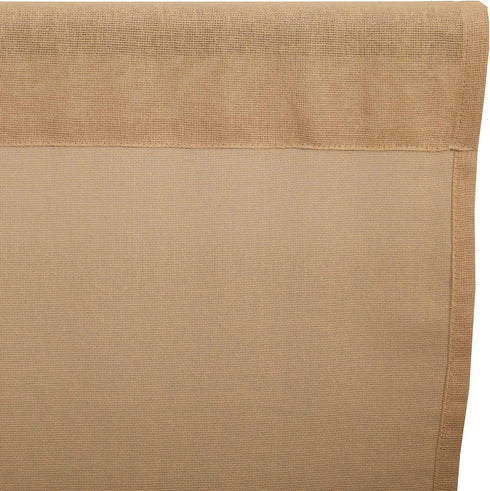 VHC Brands Tobacco Cloth Fringed Farmhouse Decor Kitchen Swag Prairie Panels Door Window Tier Set Curtains, Khaki,