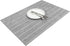 8 Pack 26 18 Inch Microfiber Kitchen Towels - Super Absorbent, Soft and Solid Color Dish Towels, (Stripe Designed Grey