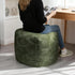 18"x18"x18", AELS Unstuffed Boho Textured Pouf Cover, Organic Modern Mid Century Rainbow Tufted Storage Bean Bag Cubes