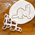 Set of 2 Ferret Cookie Cutters - Designs: Body & Love, 2 Pieces by Bakerlogy