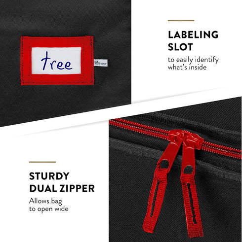 Zober Christmas Tree Storage Bag, Fits 7.5 Ft Artificial Trees, Waterproof with Strong Durable Handles