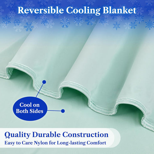 Summer 50x60 inch PAVILIA Cooling Blanket for Hot Sleepers, Lightweight Blanket for Bed, Cooling Chill Throw Blanket