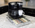 Nifty Rolling Coffee Pod Drawer with Glass Top & Chrome Finish, Compatible with K-Cups, 36 Pod Pack Holder for Kitchen