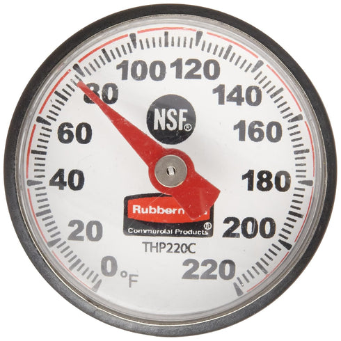 Rubbermaid Commercial Products Instant Read Thermometer, Pocket Size, Red for Meat/Food Cooking
