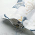 VOGOL Grey Window Valances, 1 Panel Birds Pattern Linen Textured Kitchen Valance, 42 x 18 Inch Short Rustic Curtains