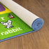 3x5 KC Cubs ABC Alphabet ASL Sign Language Rug Educational Non-Slip Carpet Play Mat for Kids, Toddlers, Nursery