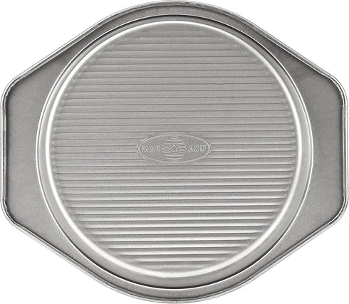 USA Pan 1070LC-3-ABC American Bakeware Classics 9-Inch Round Cake Pan, Aluminized Steel