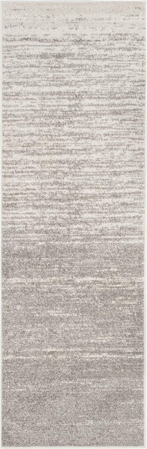 2'1" 8', (ADR113C) SAFAVIEH Adirondack Collection Runner Rug - x Light Grey & Grey, Modern Ombre Design, Non Shedding