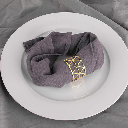 12PCS Gold Napkin Rings Set, Holiday Napkin Holders for Dining, Anniversary, Birthday, Wedding Table Decoration