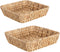 Small Wicker Basket Tray 2 Pack, Small Rattan Basket Set for Gifts,Entryway