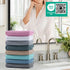 MICROFI 4 430 ber Waffle Hand Towels, Pieces, Soft, Absorbent, Fast Drying, Lint Free GSM (Gray)