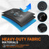 BlueStars 2PCS Premium Washing Machine Covers for Top-load Outdoor Protection W29”x D28”x H43” (Black)