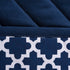 DII Lattice Basics Collection Kitchen Essentials, Oven Mitt & Potholder Set, Nautical Blue, 2 Piece