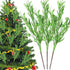 Giegxin 20 Pcs Christmas Artificial Glitter Berry Stems - 18.8'' Glitter Berry