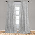 Lunarable Snow Leopard Curtains, Greyscale Natural Camouflage Wild Cat Skin, 2 Panel Set for Living Room