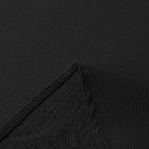 sancua Round Tablecloth, 60 Inch Water Resistant Washable Polyester for Dining and Parties, Black