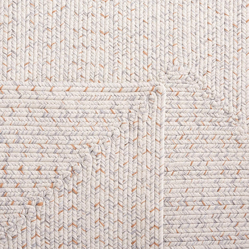 2'3" 4', (BRA201A) SAFAVIEH Washable Rug Outdoor Braided Collection - x Ivory & Light Grey, Handmade & Reversible