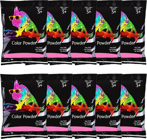 Chameleon Colors Pink Gender Reveal Powder Bags - 70g Bags - 10