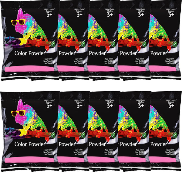 Chameleon Colors Pink Gender Reveal Powder Bags - 70g Bags - 10