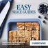 Farberware Easy Solutions Nonstick Bakeware Square Cake/Cookie Pan, 9 Inch with Portion Marks