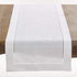 SARO LIFESTYLE Hemstitched Border Table Runner, 16"x90", White