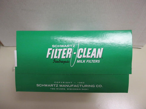 Filter Disks 6.5" - 100 Count Box Non-Gauze Milk Filters