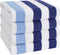 American Soft Linen Cabana Striped Beach Towels, 30x60 inch 4 Piece Oversize
