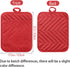 GROBRO7 5 Pack Pocket Pot Holders, Cotton Heat Resistant Potholders, Machine Washable Oven Mitts, Red