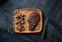 Ironwood Gourmet Fort Worth Steak Plate, Acacia Wood, 13 x 11 x 0.75 inches, Brown