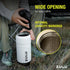 ZULU Goals Vacuum Insulated Large Capacity Stainless Steel Water Bottle | Reusable Jug with Carry Handle
