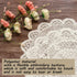 2 15" Jayla Pcs Round Lace Placemats for Tables Embroidered Vintage Crochet Floral Lace Table Runner Vintage Wedding