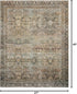 Loloi Layla Collection Accent Rug - Olive/Charcoal 2'-3" x 3'-9", Soft, Durable, Vintage Inspired