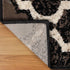 Superior Indoor Small Area Rug 3' x 5', Chocolate, Jute Backed, Modern Geometric Trellis Floor Decor