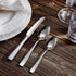 KEAWELL Premium 4-Piece Louis Spoon Set, 18/10 Stainless Steel, Set of 4, Fine Spoon Set with Squared Edge, Dishwasher Safe, Smooth and Solid (6.4" Teaspoon)
