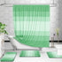 OLANLY Luxury Bathroom Rug Set - 2 Piece Soft Absorbent Microfiber Bath Rugs, Non-Slip Bath Carpet (Green)