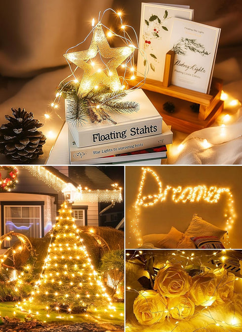 33 100 8 Minetom Twinkle Fairy Lights, ft LED USB Plug in String Lights with Remote and Timer, Waterproof Modes