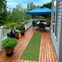 Superior Artificial Grass Indoor/Outdoor Area Rug - Faux Turf for Backyard, Playground, Dog Training, 1' x 13', Green