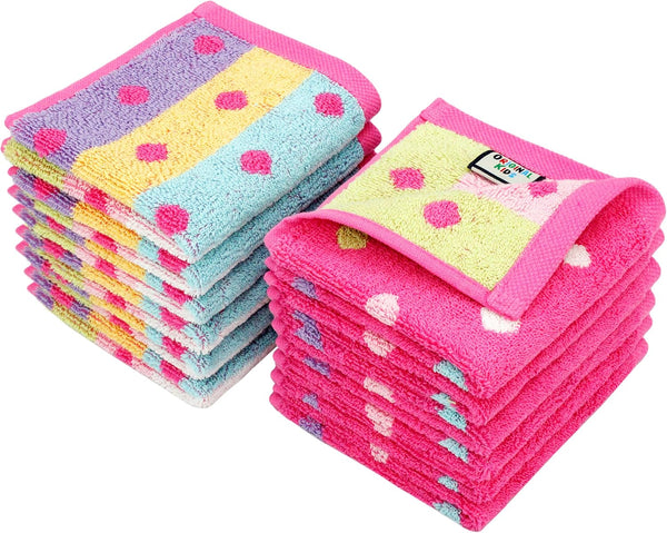 ORIGINAL KIDS Wash Cloth - Bath Time Sugar and Spice Set of 12 Washcloths