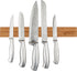 Heavy Duty 15" Bamboo Knife Magnetic Strip - Wall Mounted Holder with 6 Dual-Magnet Zones