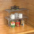 2 Pack, Deco Brothers Stackable Cabinet Shelf Organizer, Chrome
