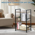 3 LOFTEY Book Shelf Small Bookshelf, Tier Industrial Short Bookshelf, Metal Open Shelf Bookcase for Living Room