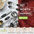 Spring Chef Stainless Steel Magnetic Measuring Spoons Set with Strong N45 Magnets, Heavy Duty Kitchen Gadgets, Set of 8